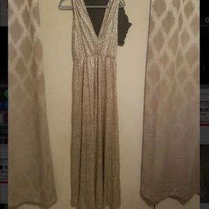 Lulus gold dress
